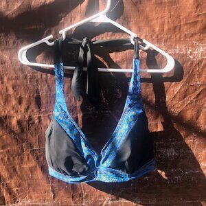 Athleta Bikini Top With Print Trim